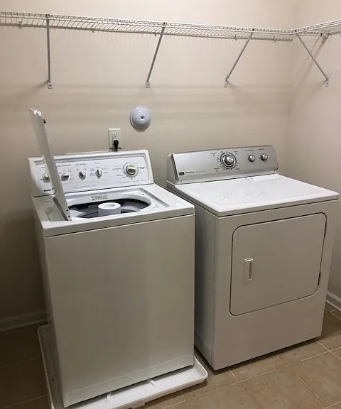 Laundry Room with Washer & Dryer