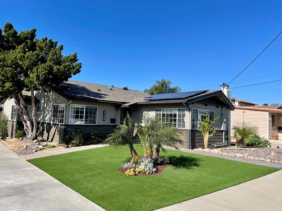 Street side view of the home