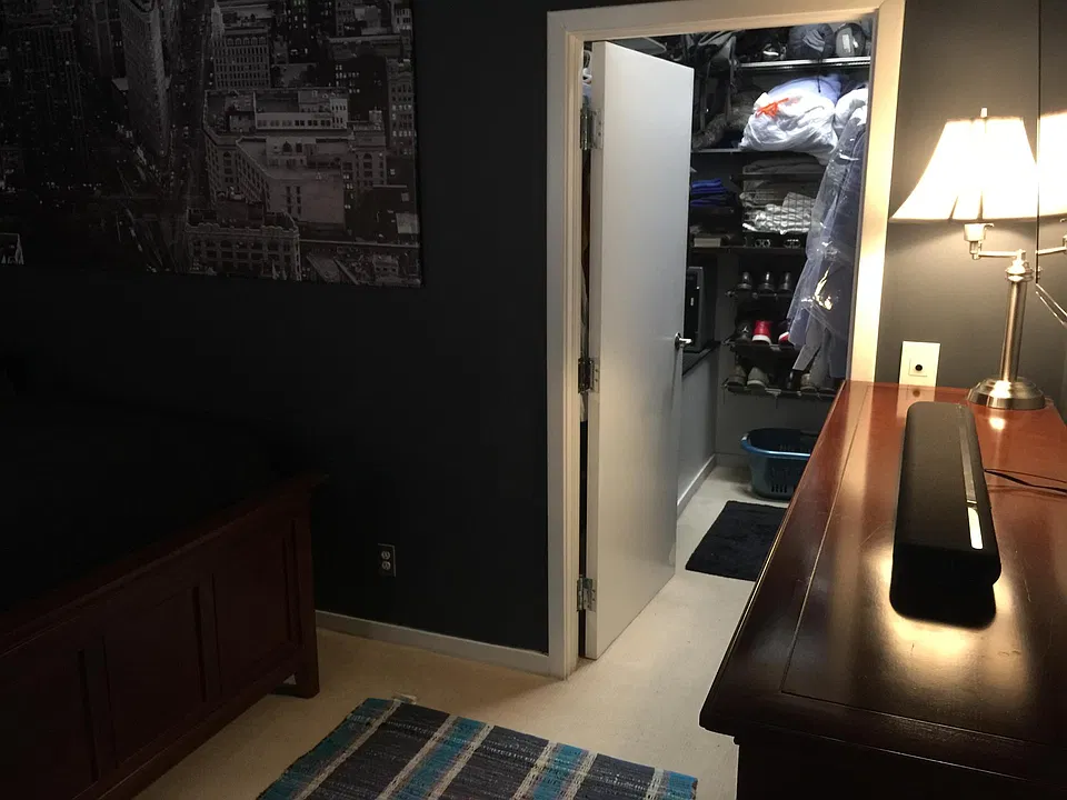 Huge walk-in closet 