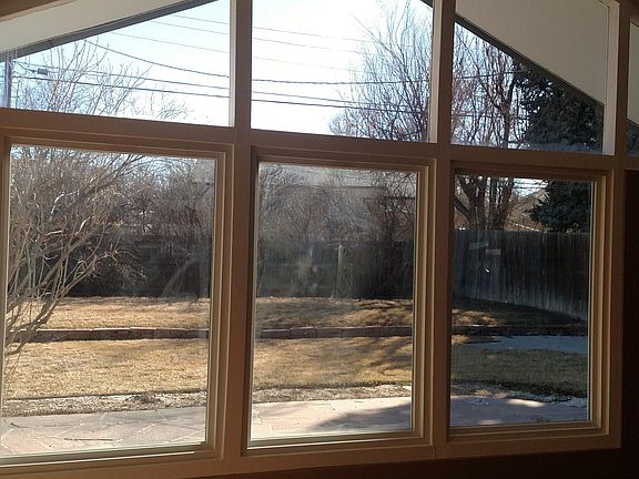 Window wall in main floor kitchen & living room 