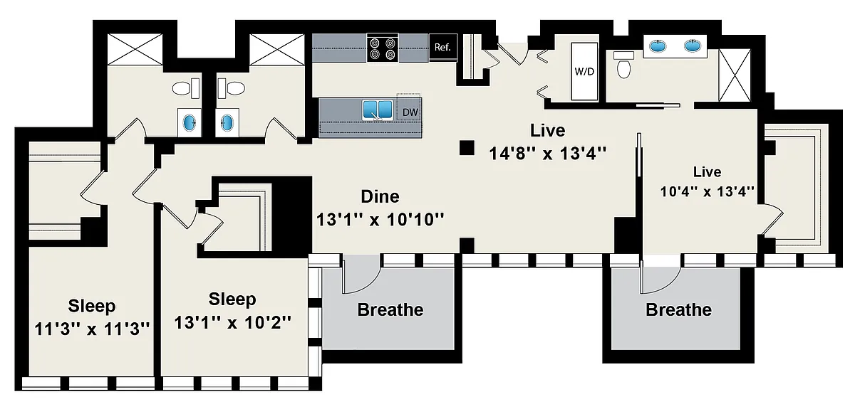 Floor plan C6 - 504
