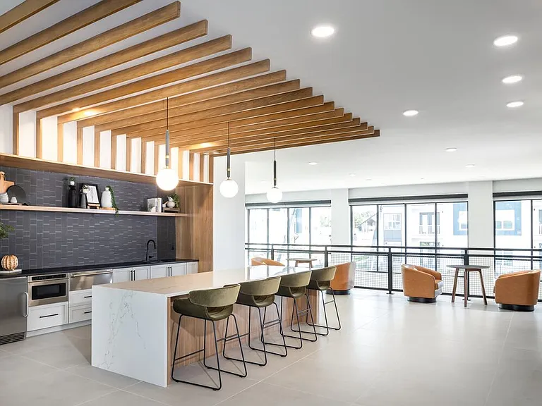 Lounge with entertaining kitchenette