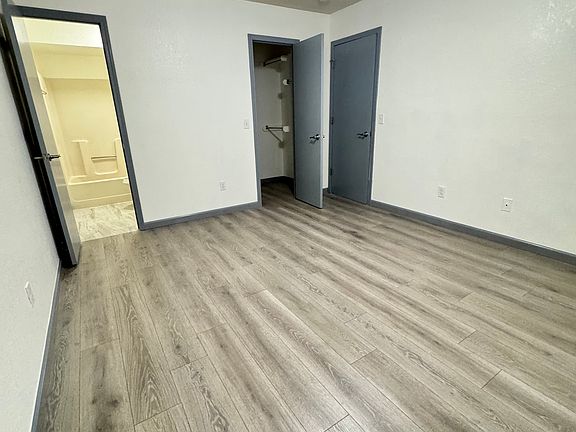 Master bedroom with full bathroom