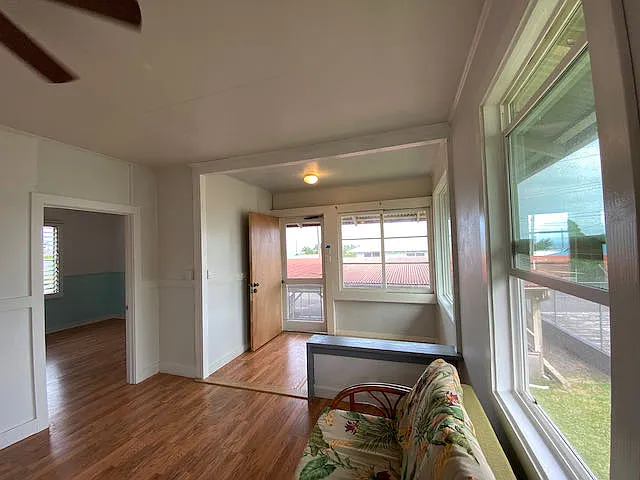 View of the main entrance from the living room.