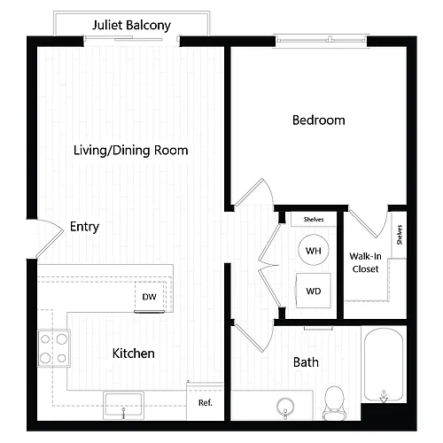 Floor plan Plan 1A