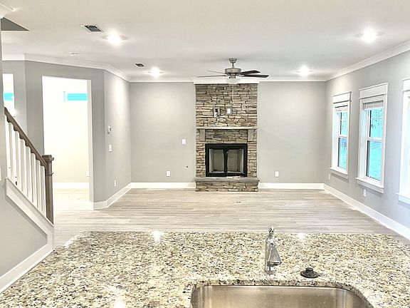 From kitchen looking into great room with open dining room to the left. Fantastic home for entertai