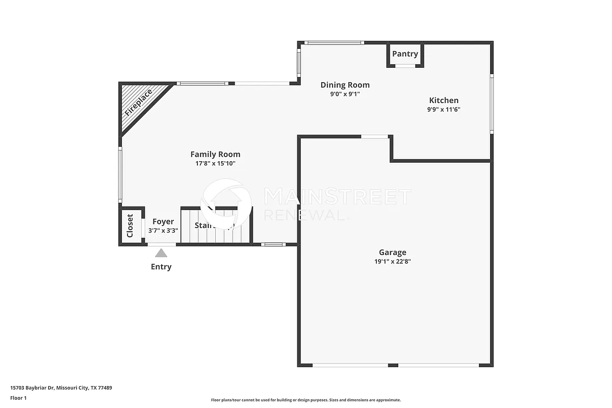 Floor Plan - 15703 Baybriar Dr
