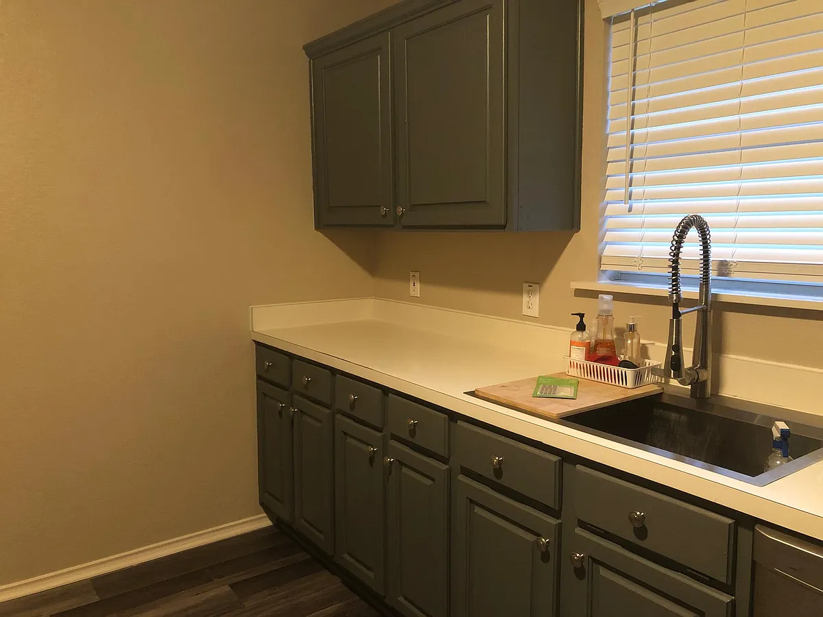 Kitchen- deep stainless sink with spray faucet - 828 Vicksburg Ln