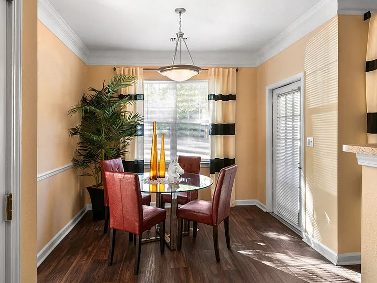 Beautiful dining room with natural light