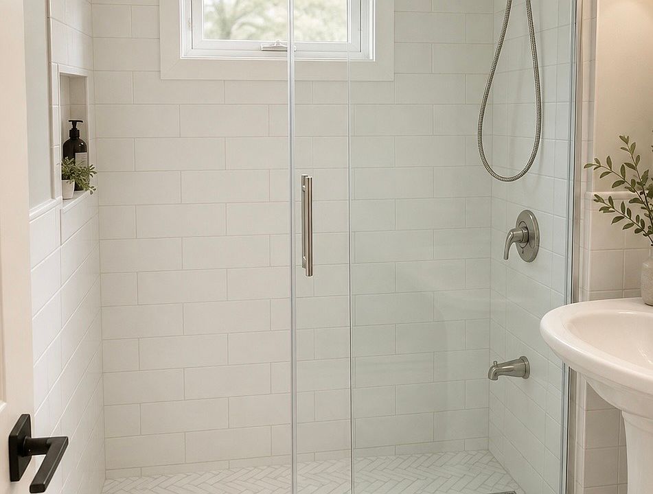 Newly renovated standing shower
