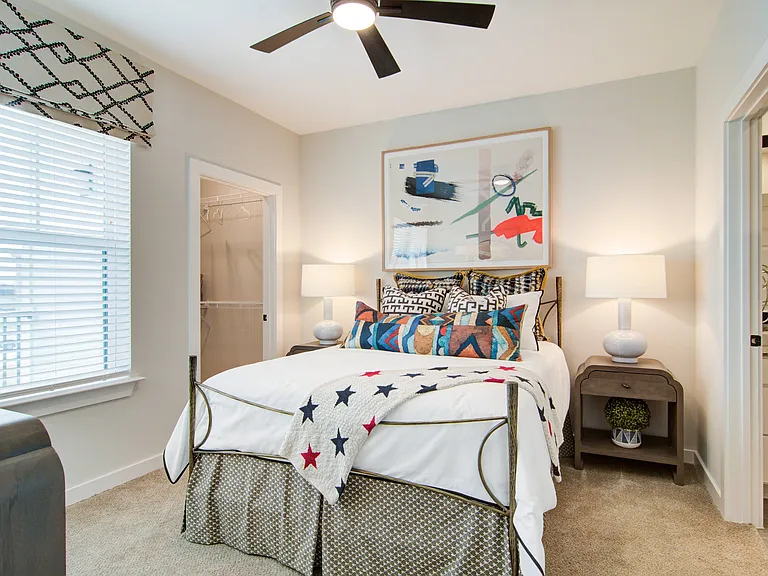 Oversized bedrooms with ample closet space