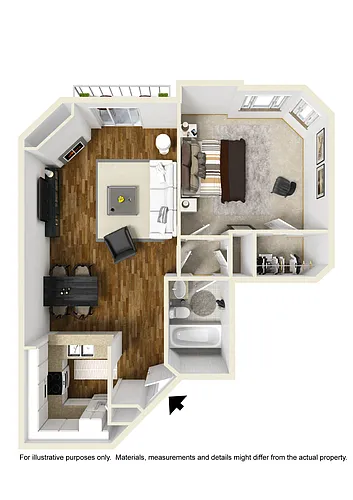 Floor plan 1B