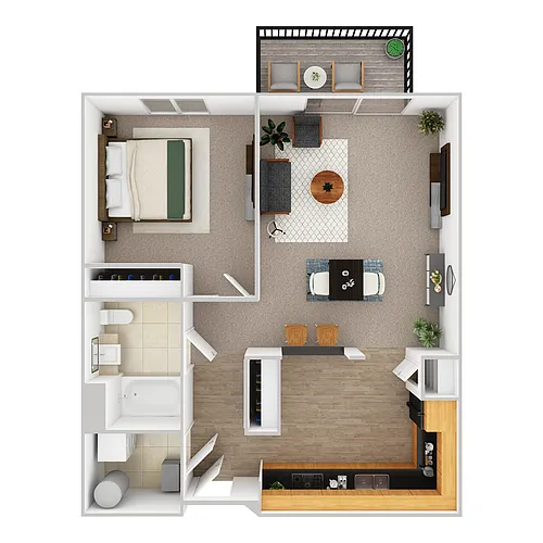 Floor plan 1H (Accessible)