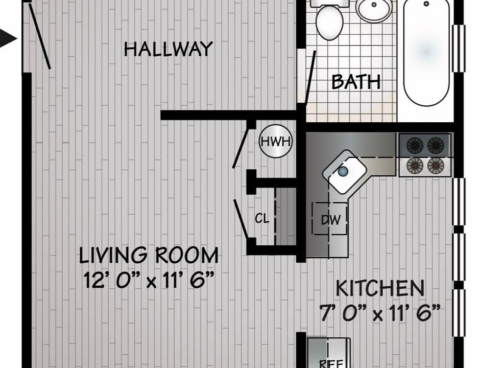 2nd image of 123 W 1st Ave #C-1