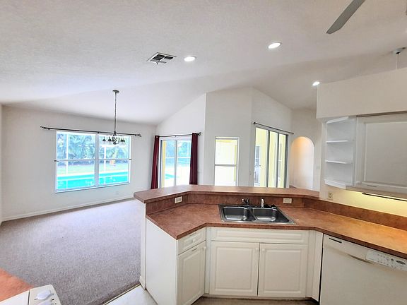 View of Pool and Lanai from Kitchen