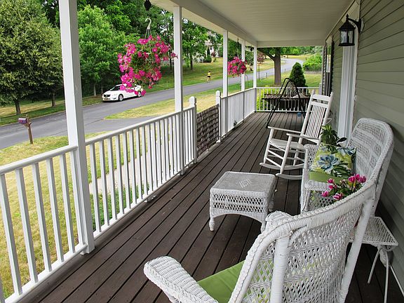 Unique front covered porch