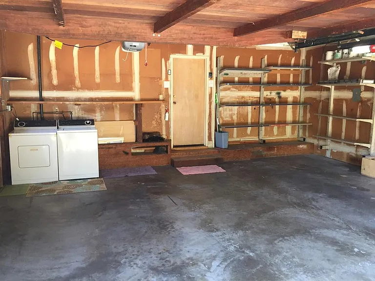 2 car attached private garage with w/d