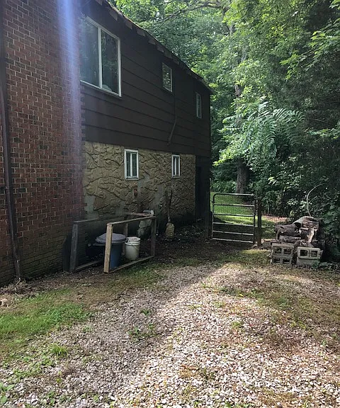 Side of house by the driveway