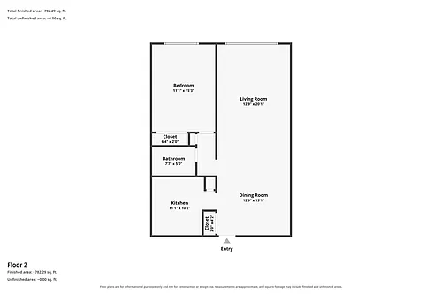 Floor plan 1 Bedroom