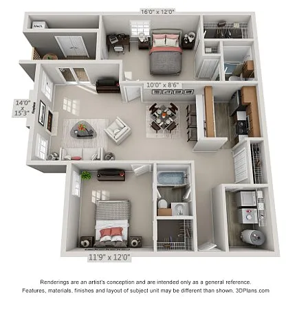 Floor plan Lily Deluxe (Inside)