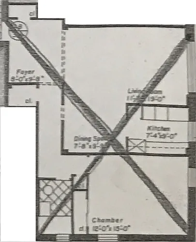 Floor plan 1 bed 1 bath