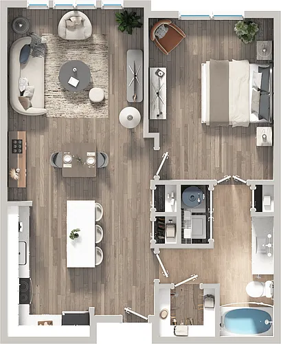 Floor plan Gleam - Renovated