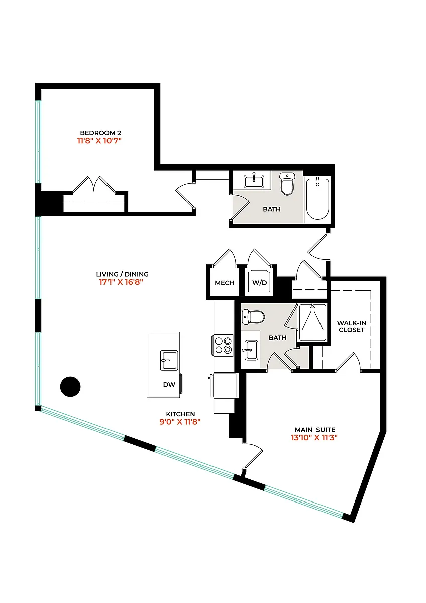 Floor plan B3B