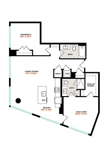 Floor plan B3B