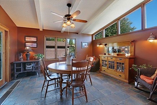 Four season porch--- slate floors