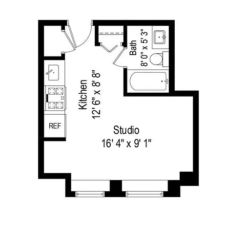 Floor plan Studio