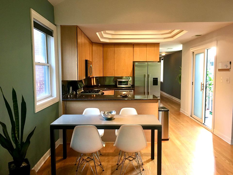 Dining, Kitchen & Balcony off kitchen