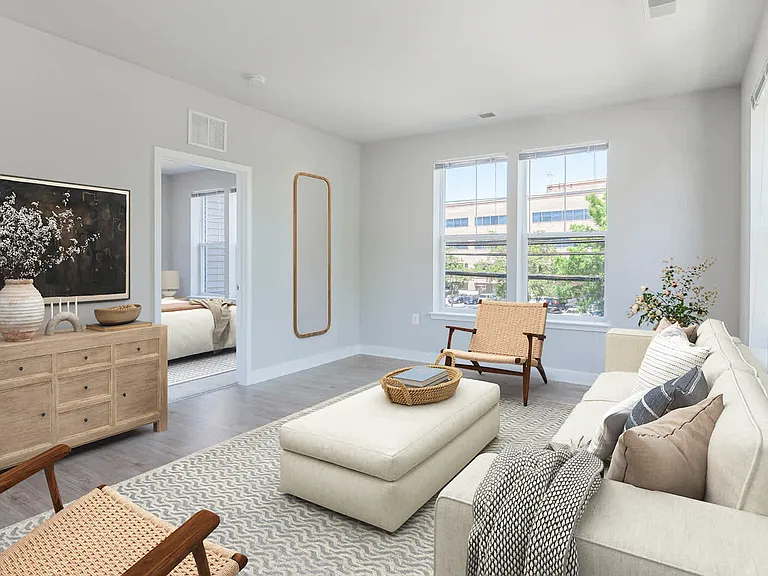 Living Room with Hard Surface Flooring