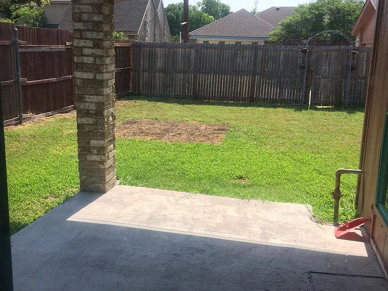 walk out to covered patio and yard