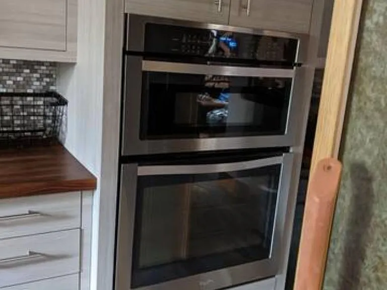 Shared kitchen oven/microwave
