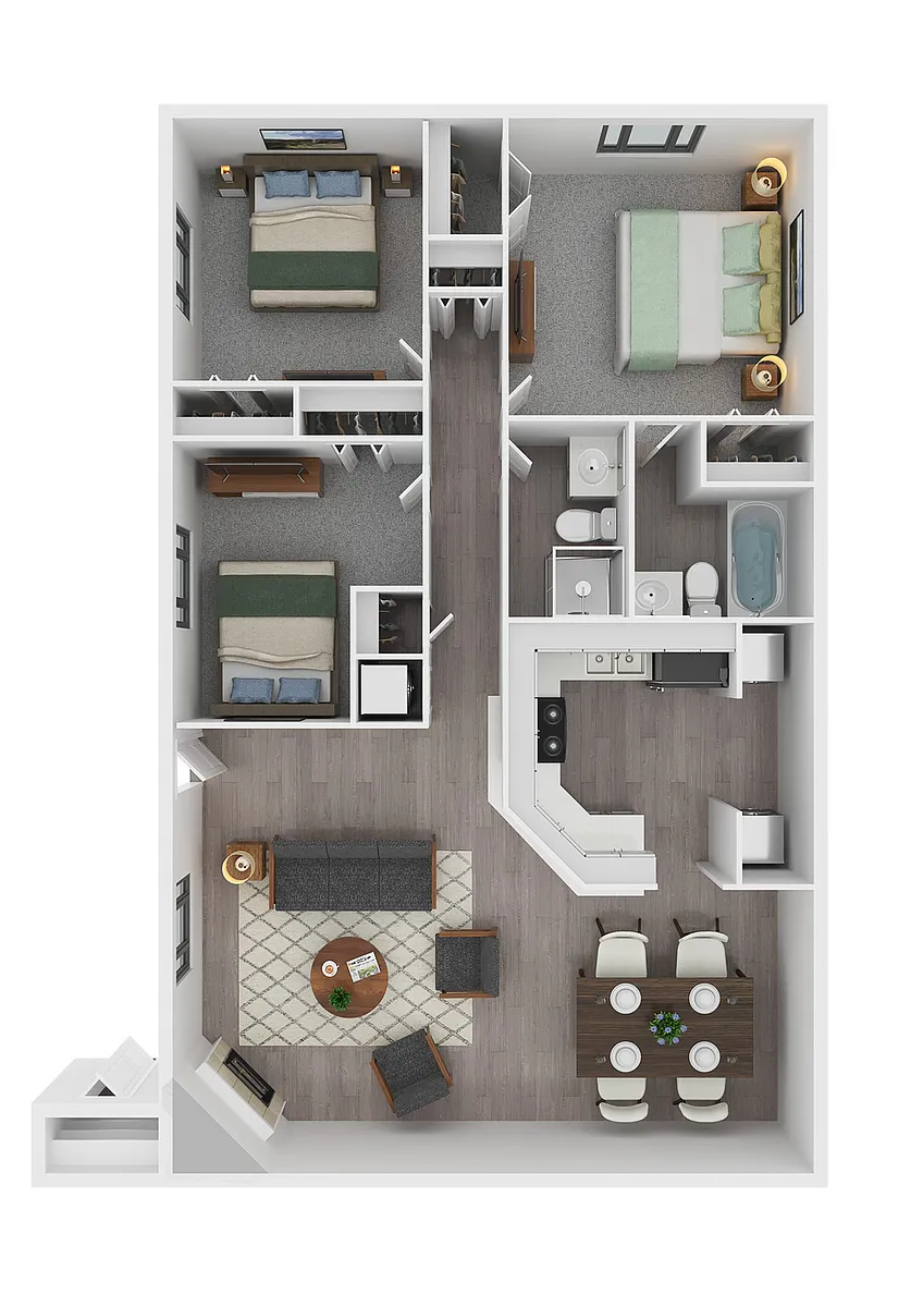 Floor plan Three Bedroom