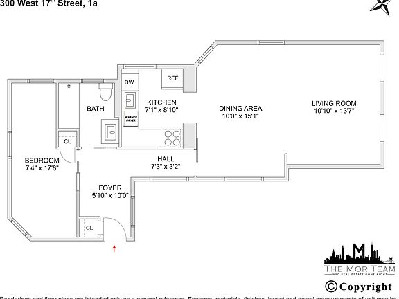 2nd image of 300 W 17th St APT 1A