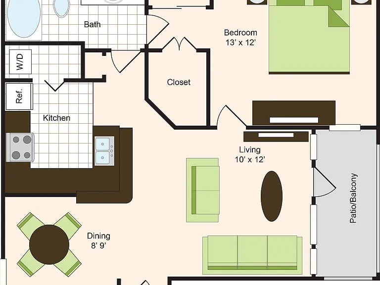 A1 | 1x1 | 730 sq ft A1 | 1x1 | 730 sq ft