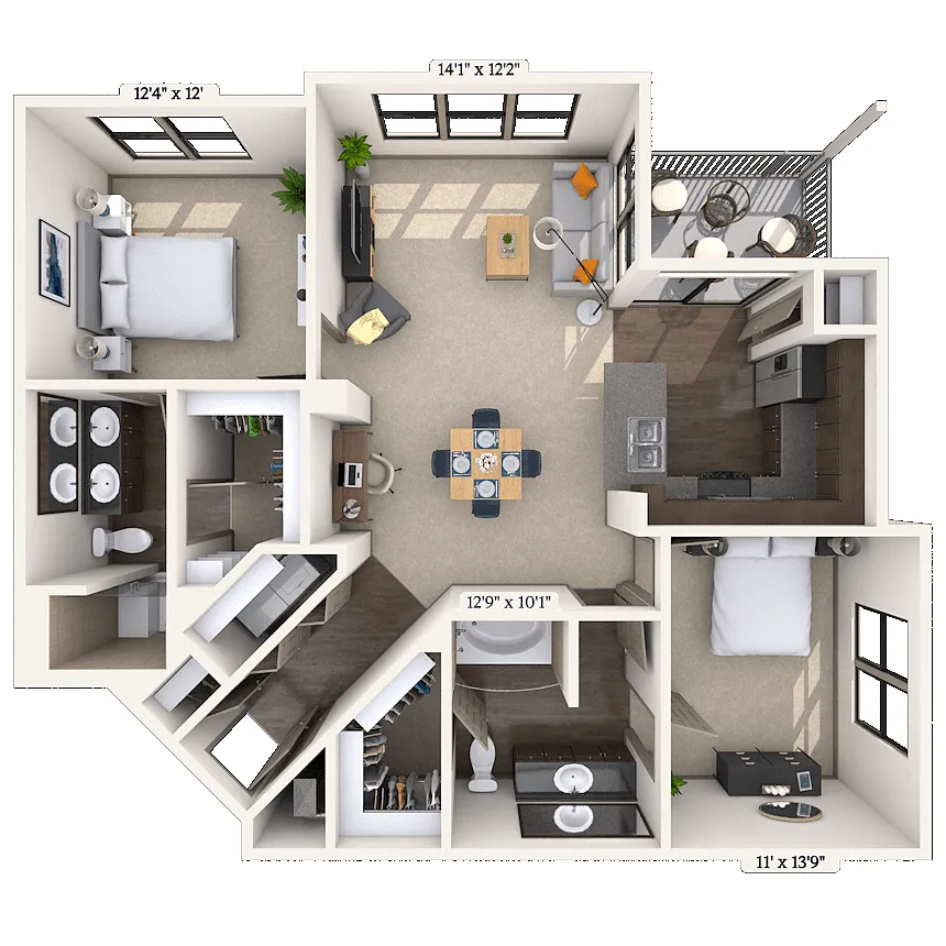 Floor plan Spanish Oak