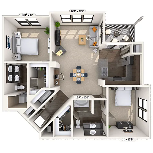 Floor plan Spanish Oak