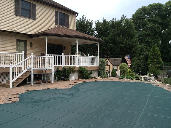 In ground pool and spa