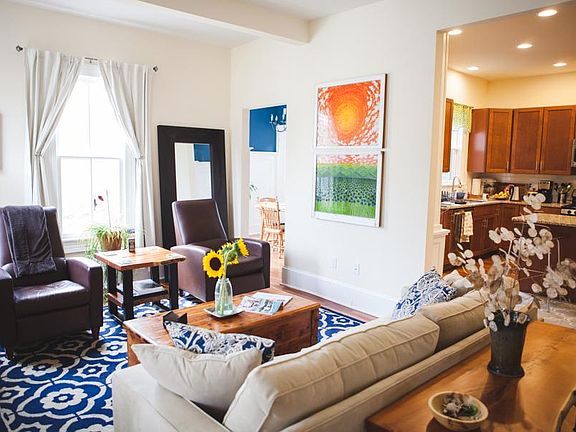 Livingroom -- open plan to kitchen and dining room