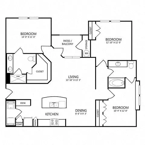 Floor plan 3X2 C1