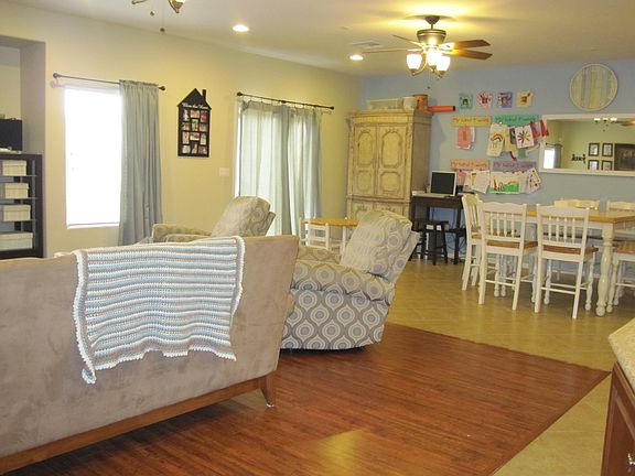 Family/Dining room open to kitchen