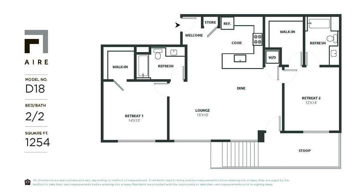 Floor plan D18