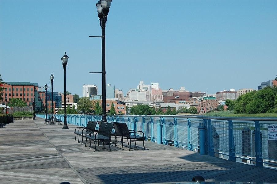 Running path on river
