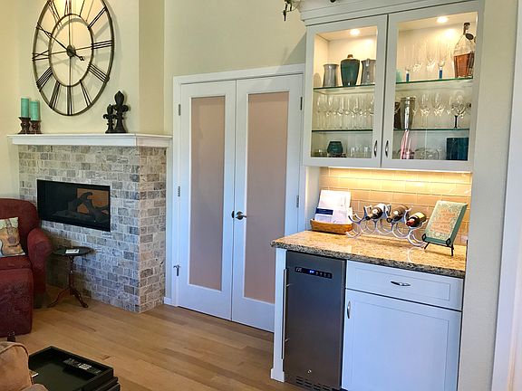 French doors to living room.