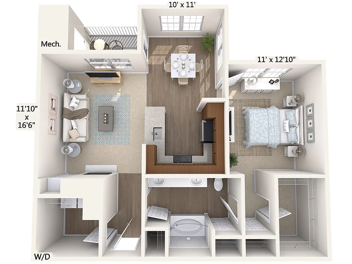 Floor plan A4-H-Upper