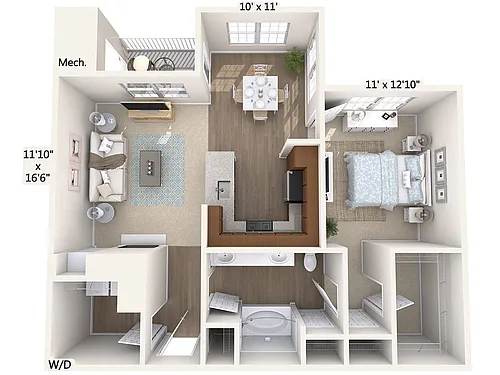 Floor plan A4-H-Upper
