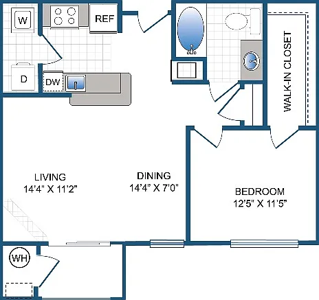 Yardley | 1 bed 1 bath | 752 sq ft Yardley | 1 bed 1 bath | 752 sq ft