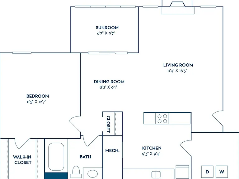 1 Bedroom | 1 Bath | 820 SF 1 Bedroom | 1 Bath | 820 SF